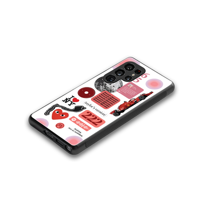 taylor swift fusion back phone cover | glass case for samsung galaxy s25 ultra