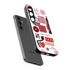 taylor swift fusion back phone cover | glass case for samsung galaxy s25