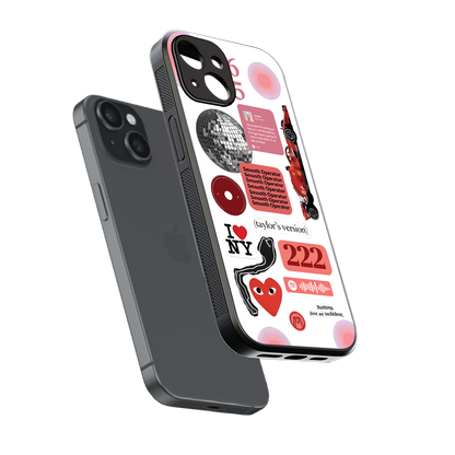 taylor swift fusion back phone cover | glass case for iphone 14