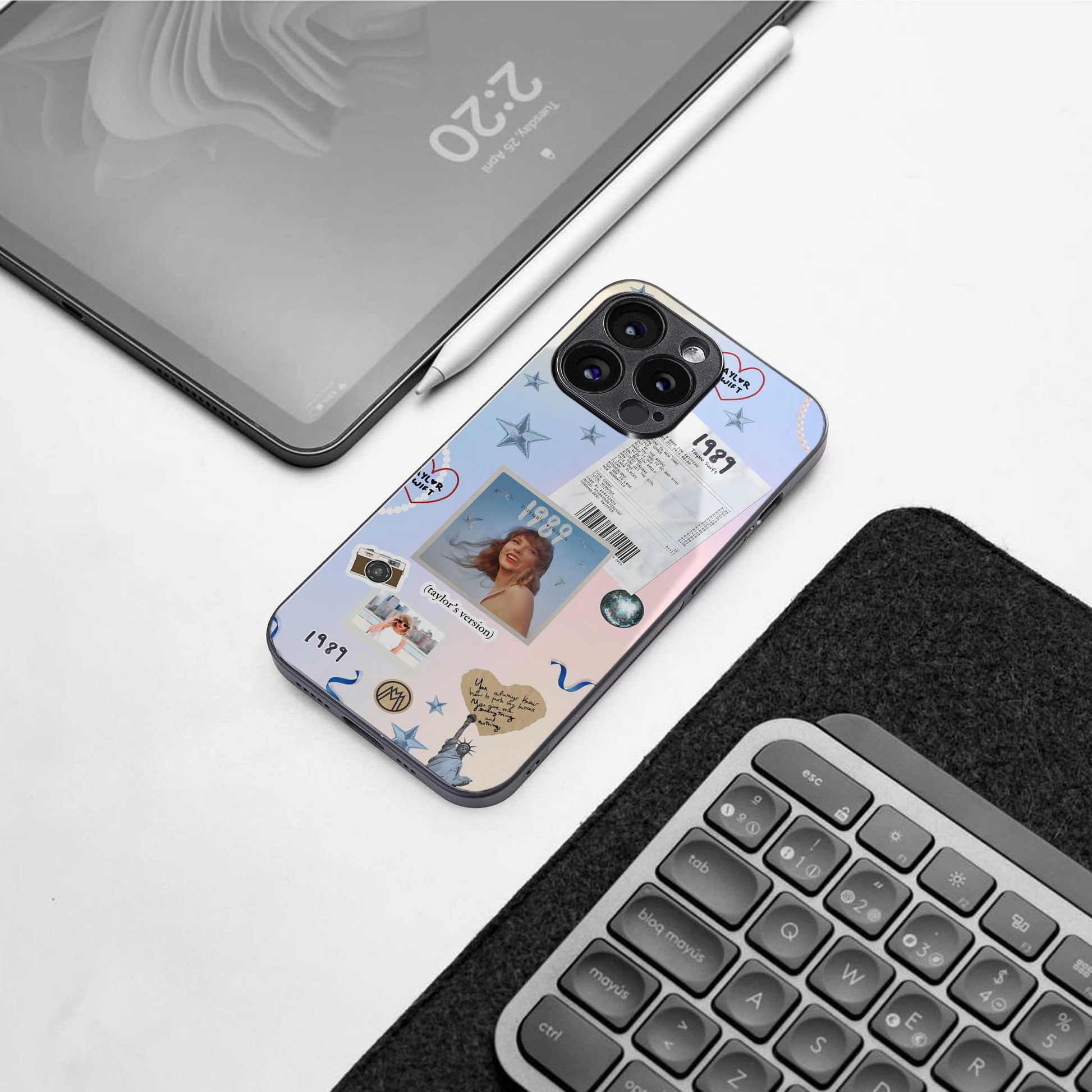 taylor mix back phone cover | glass case for samsung galaxy s24 ultra