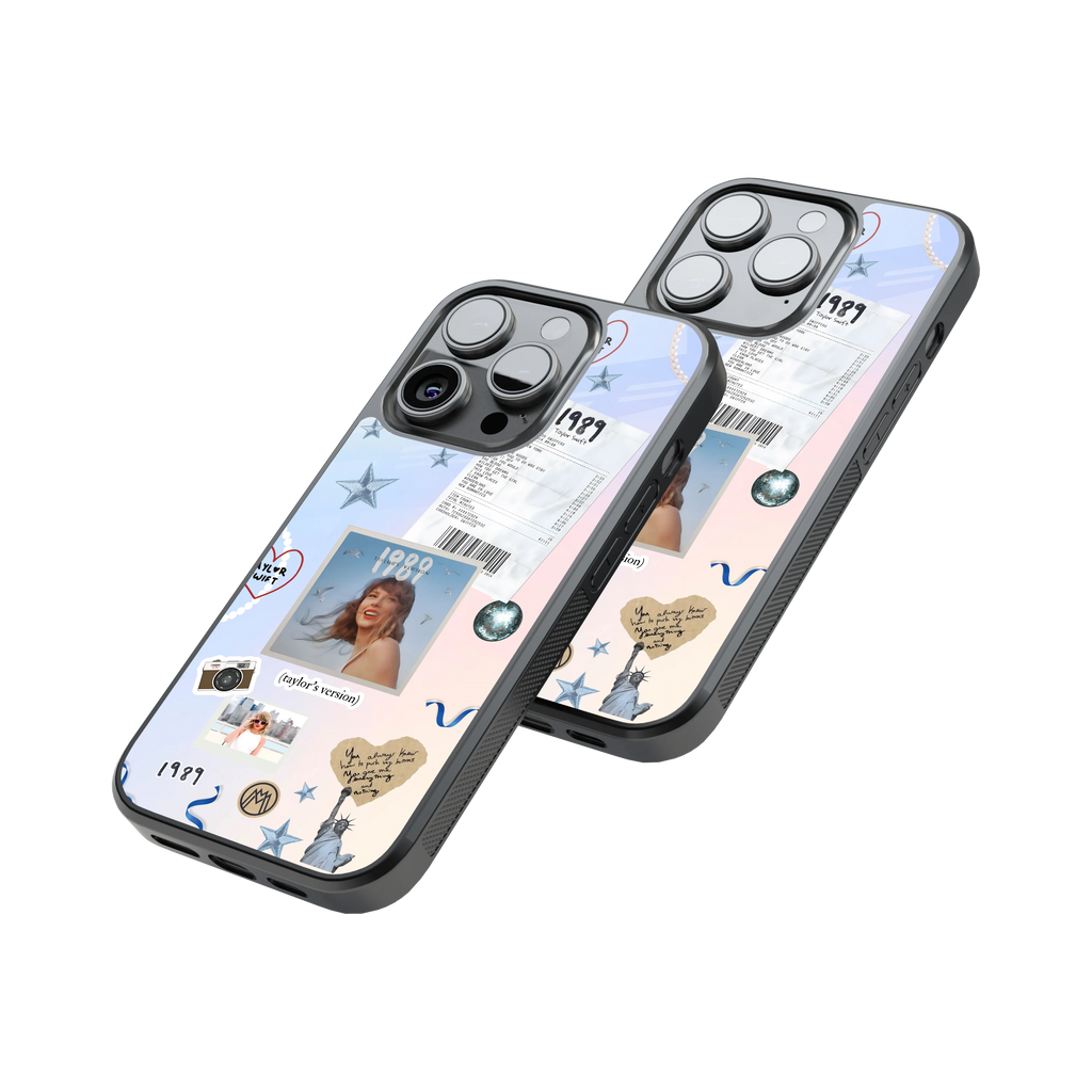 Protective Glass Back Phone Case Compatible with iPhone, Samsung, OnePlus, Pixel & More