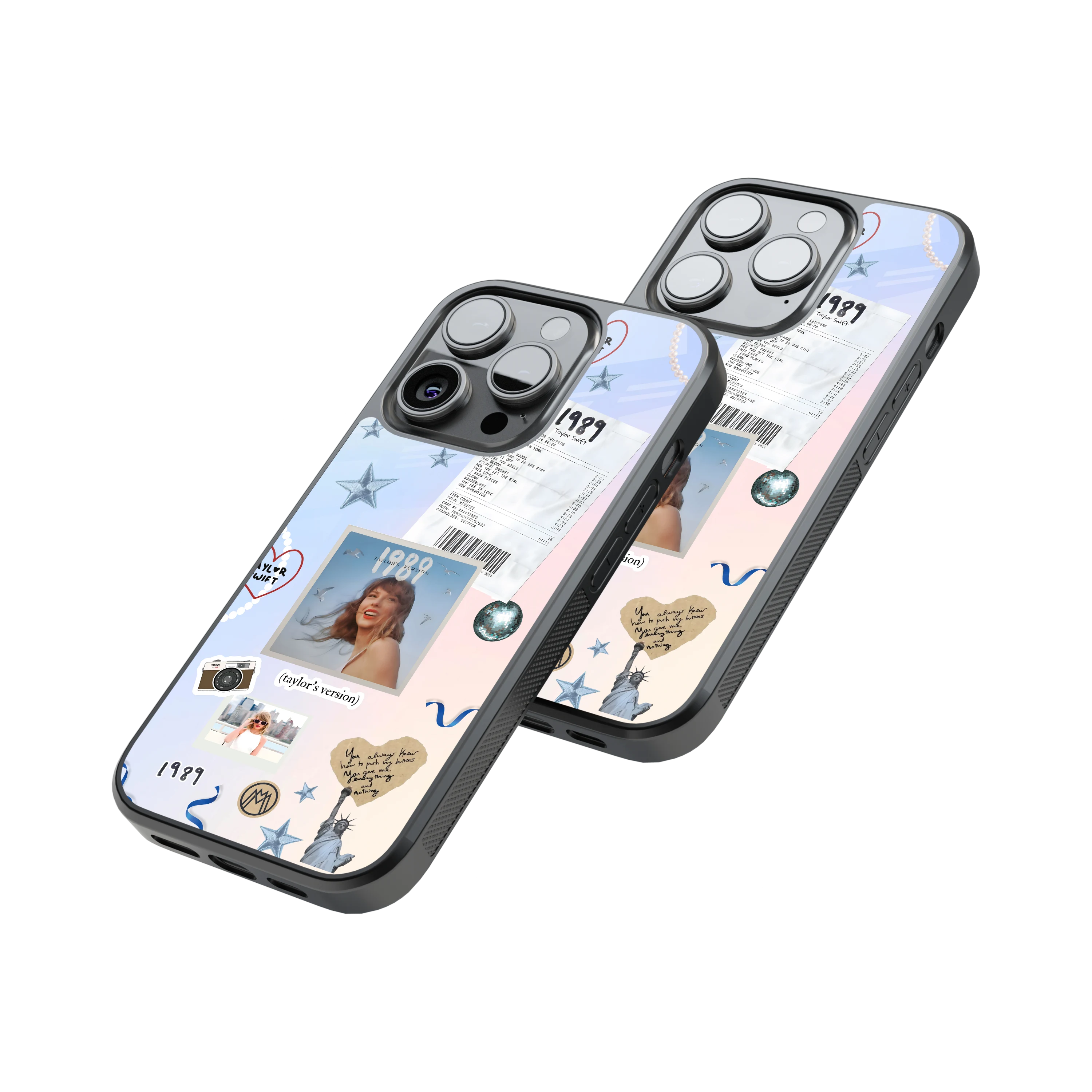 Protective Glass Back Phone Case Compatible with iPhone, Samsung, OnePlus, Pixel & More