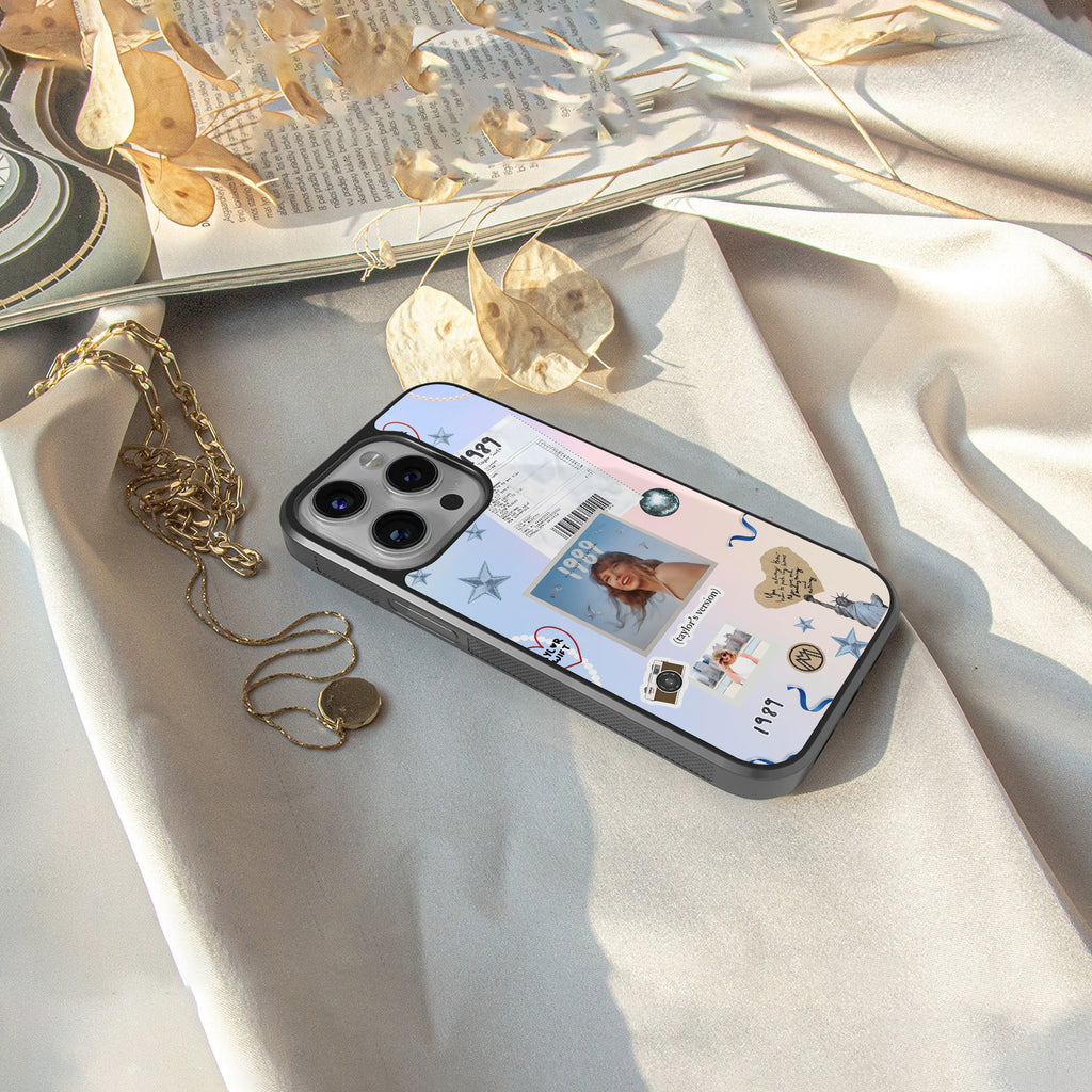 taylor mix back phone cover | glass case for iphone 16 plus