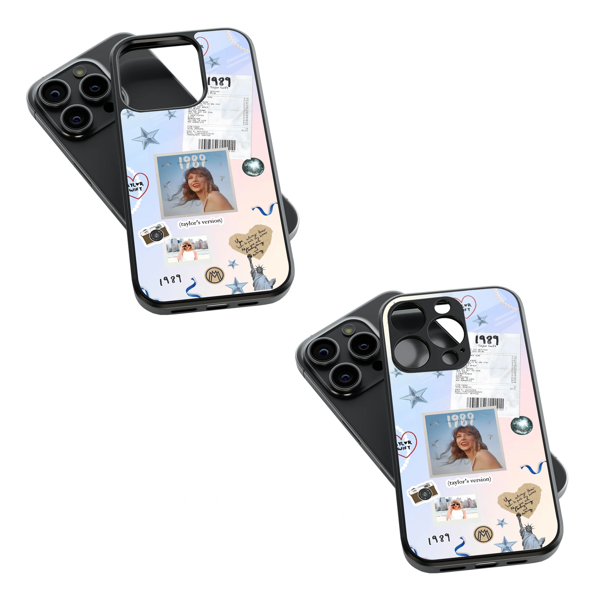 Trendy Glass Back Mobile Case for iPhone, Samsung, Redmi, OnePlus, Google Pixel, Motorola