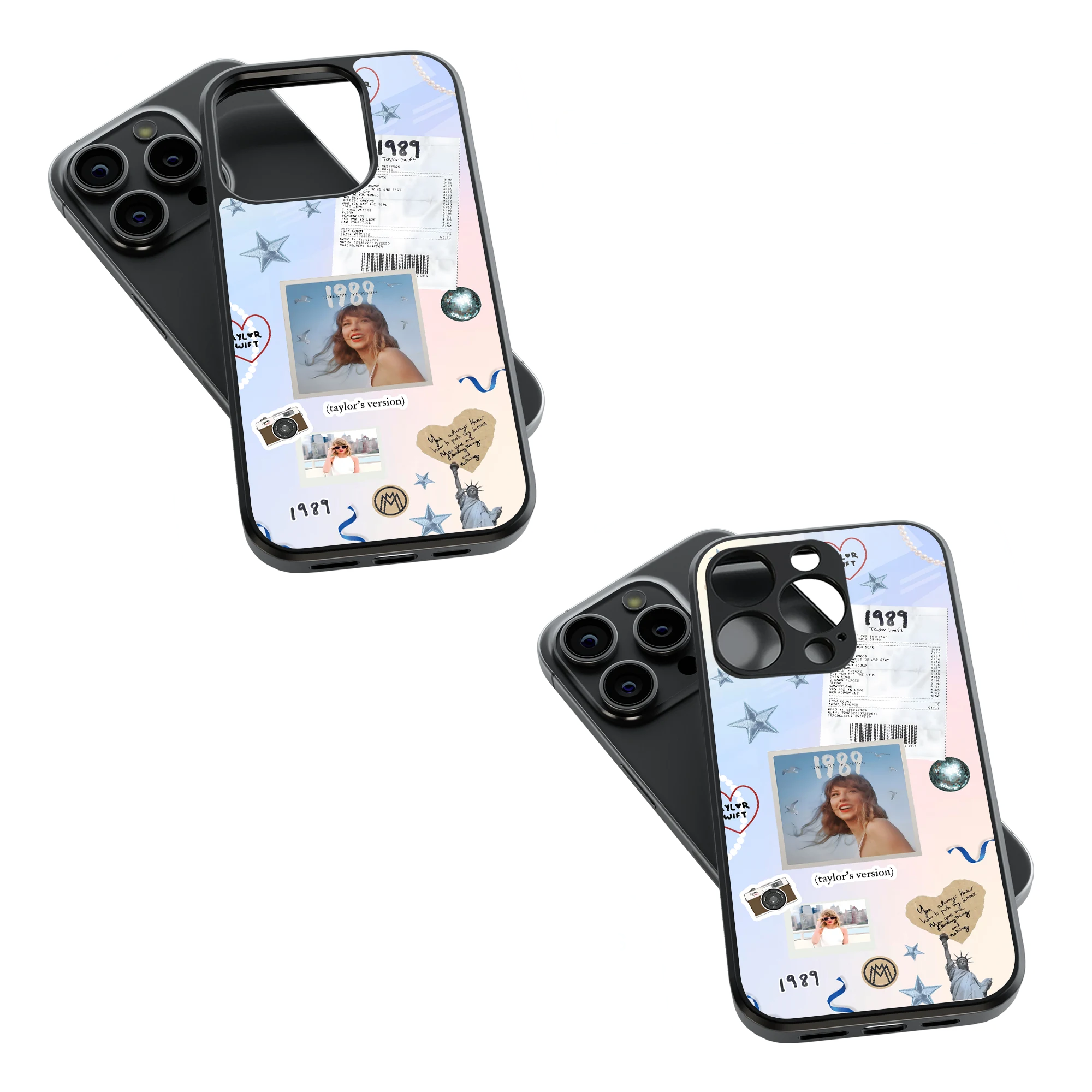 Trendy Glass Back Mobile Case for iPhone, Samsung, Redmi, OnePlus, Google Pixel, Motorola