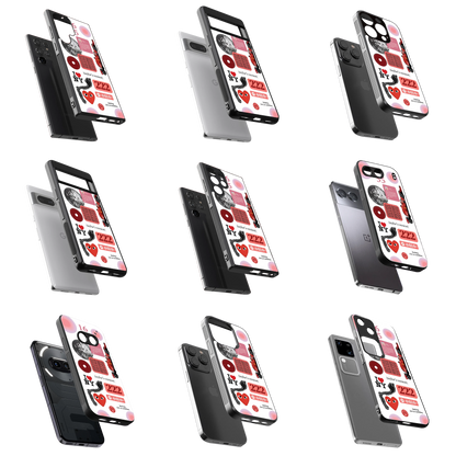 Durable Glass Back Mobile Case for iPhone, Samsung, OnePlus, Google Pixel, Redmi, Vivo, Oppo