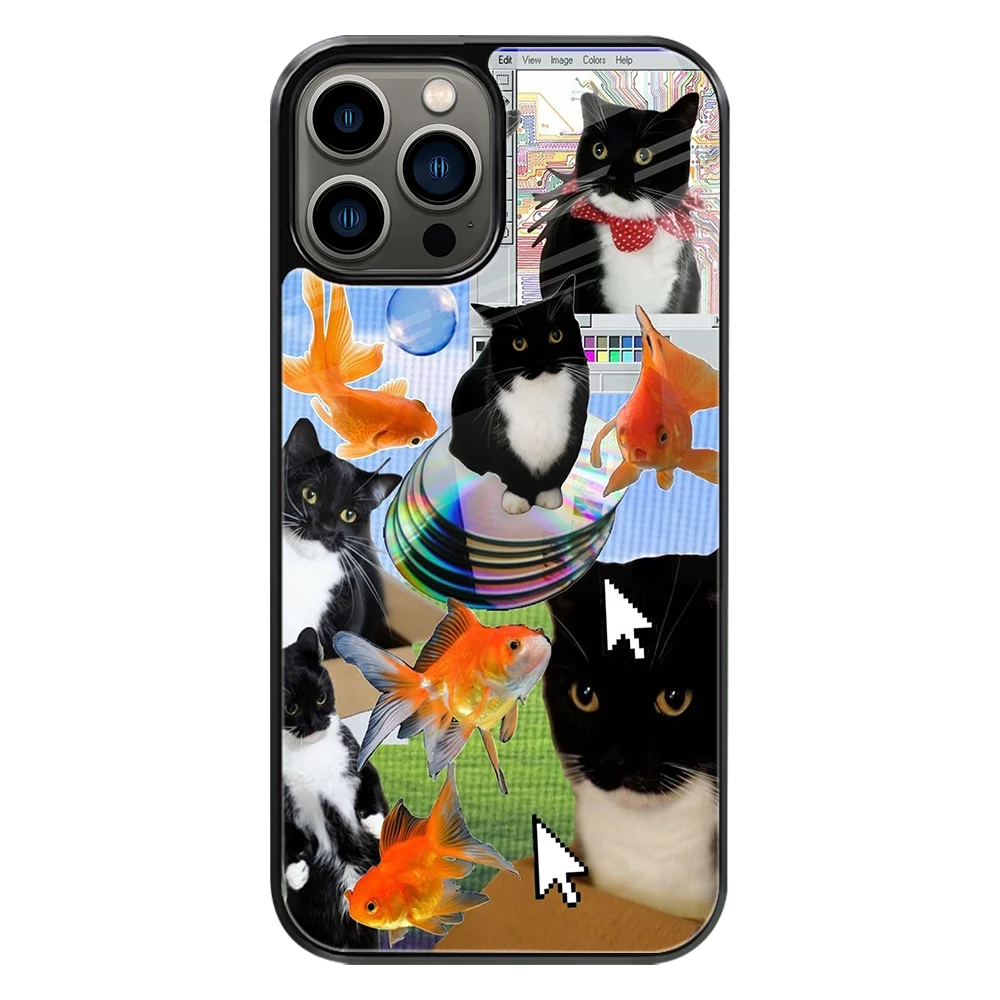 Premium Glass Back Mobile Phone Cover for iPhone, Samsung, OnePlus, Google Pixel, Redmi, Oppo, Vivo & Realme