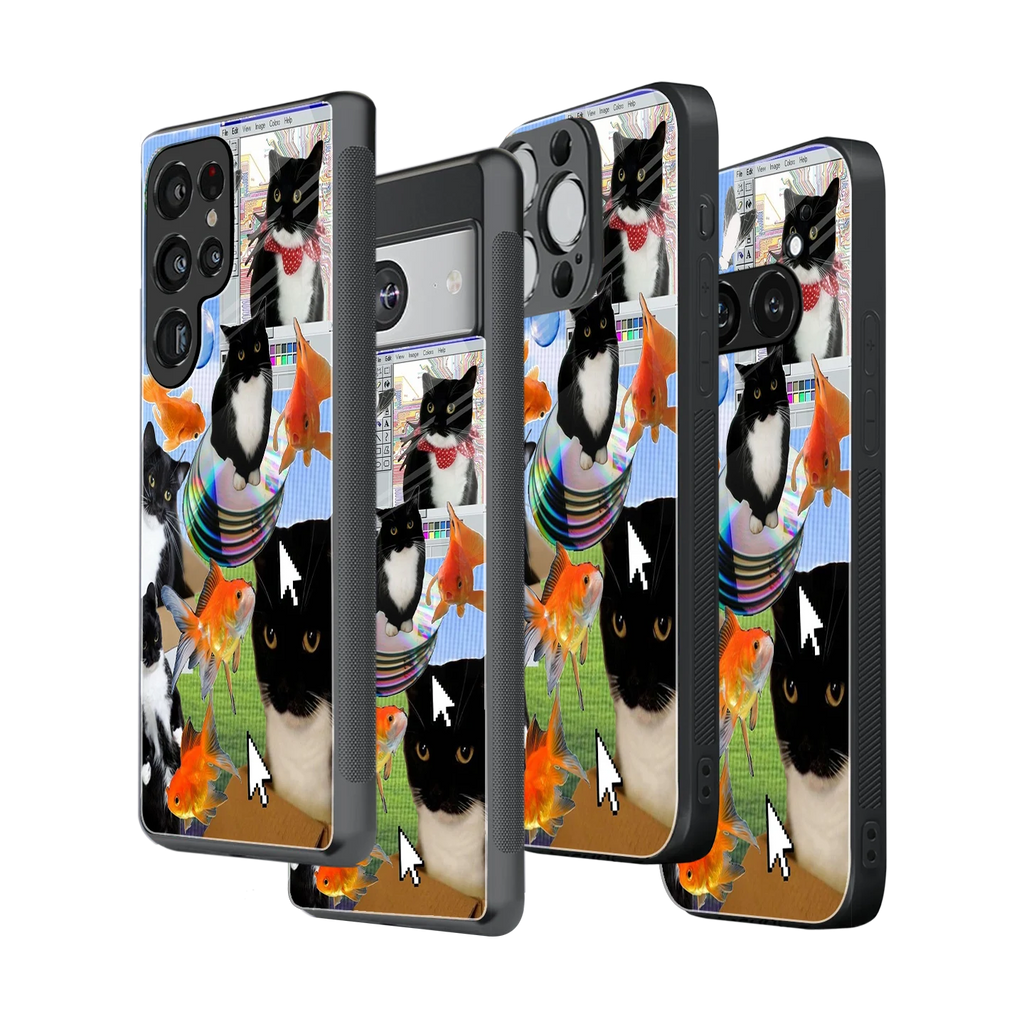 Stylish Glass Back Case for All Smartphones iPhone, Samsung, OnePlus, Pixel, Redmi, Oppo, Vivo, Motorola