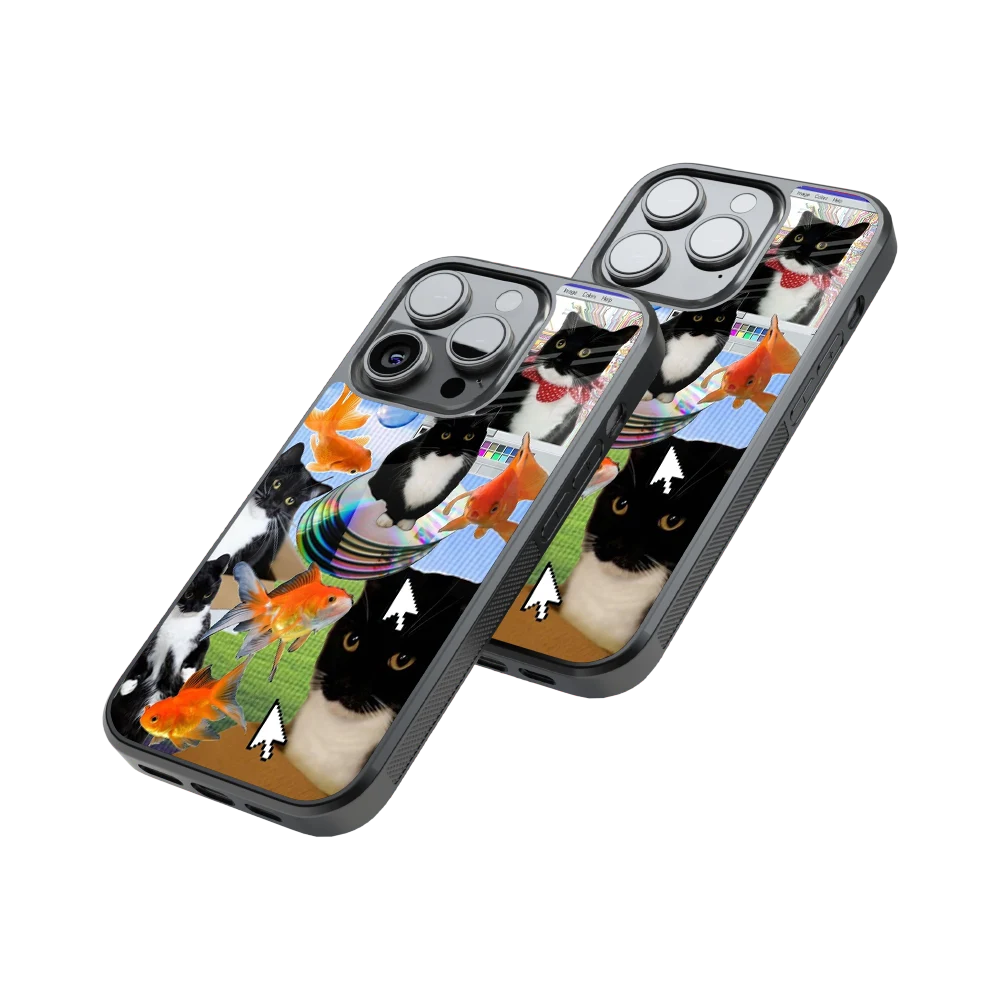Protective Glass Back Phone Case Compatible with iPhone, Samsung, OnePlus, Pixel & More