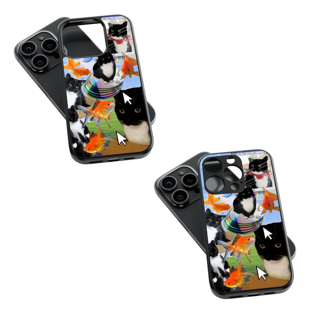 Trendy Glass Back Mobile Case for iPhone, Samsung, Redmi, OnePlus, Google Pixel, Motorola