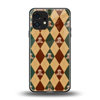 ted checkered pattern back phone cover | glass case for nothing phone 1