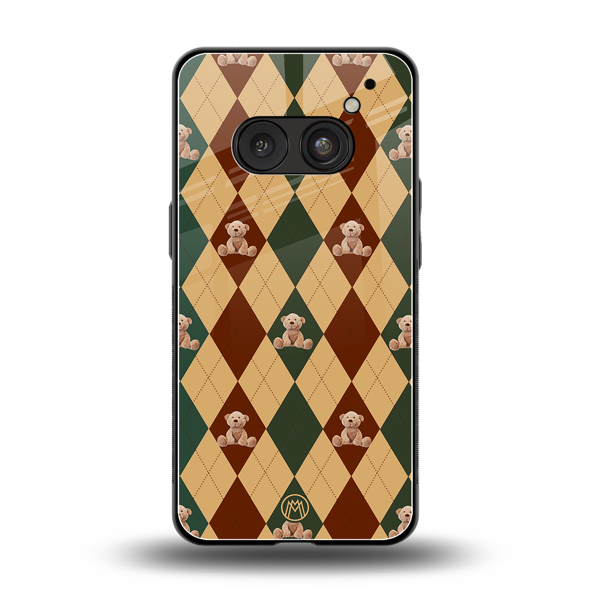 ted checkered pattern back phone cover | glass case for nothing phone 2a