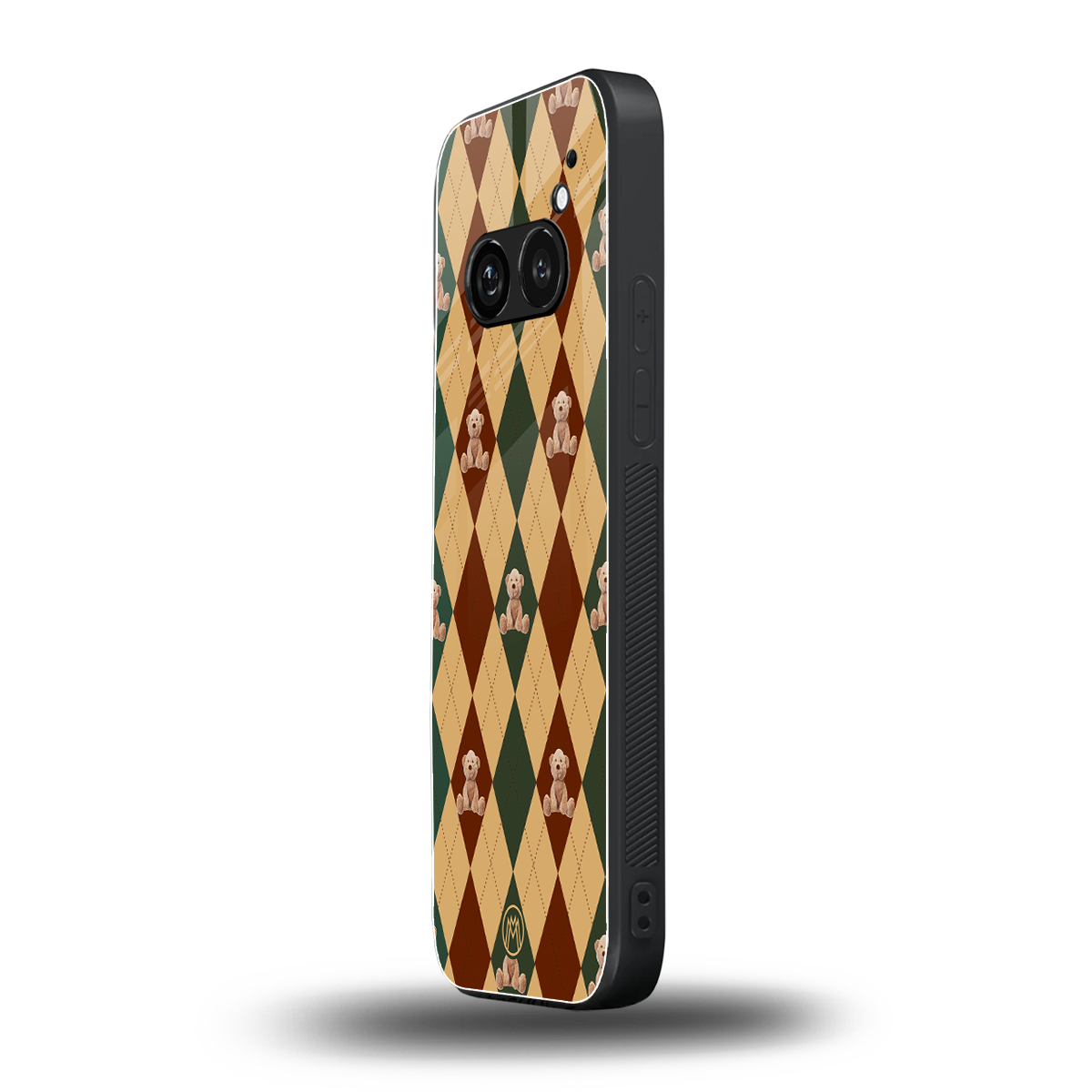 ted checkered pattern back phone cover | glass case for nothing phone 2a