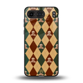 ted checkered pattern back phone cover | glass case for oneplus nord 4