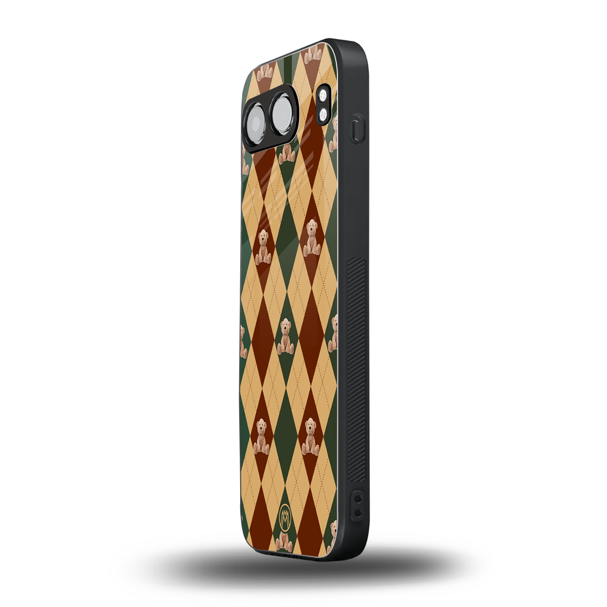 ted checkered pattern back phone cover | glass case for oneplus nord 4