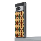 ted checkered pattern back phone cover | glass case for Google Pixel 8