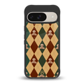 ted checkered pattern back phone cover | glass case for google pixel 9