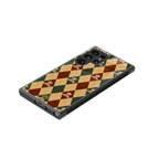 ted checkered pattern back phone cover | glass case for samsung galaxy s23 ultra