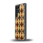 ted checkered pattern back phone cover | glass case for samsung galaxy s25 ultra