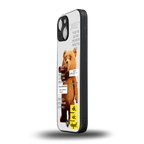 teddy back phone cover | glass case for iphone 13 mini