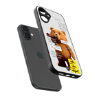 teddy back phone cover | glass case for iphone 16 plus