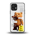 teddy back phone cover | glass case for nothing phone 2