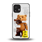 teddy back phone cover | glass case for nothing phone 2