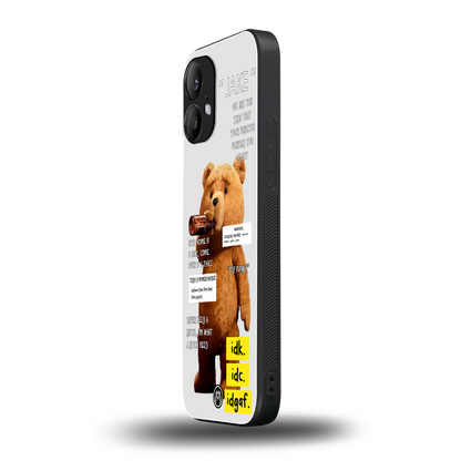 teddy back phone cover | glass case for nothing phone 2