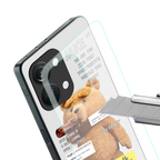teddy back phone cover | glass case for oneplus nord 3