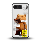 teddy back phone cover | glass case for oneplus nord 4