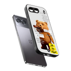 teddy back phone cover | glass case for oneplus nord 4