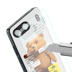 teddy back phone cover | glass case for oneplus nord 4