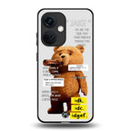 teddy back phone cover | glass case for oneplus nord ce 3