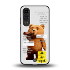 teddy back phone cover | glass case for oneplus nord ce 4 lite