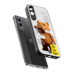 teddy back phone cover | glass case for oneplus nord ce 4 lite