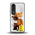 teddy back phone cover | glass case for oneplus nord ce 4
