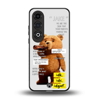 teddy back phone cover | glass case for oneplus nord ce 4