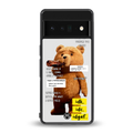 teddy back phone cover | glass case for google pixel 6 pro