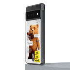 teddy back phone cover | glass case for google pixel 6 pro