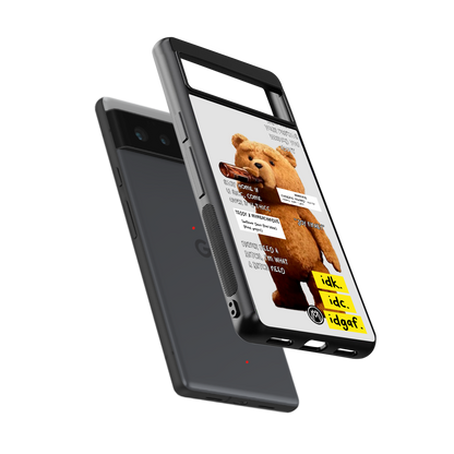 teddy back phone cover | glass case for Google Pixel 6A