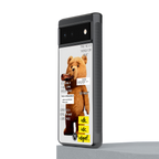 teddy back phone cover | glass case for google pixel 6