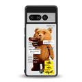 teddy back phone cover | glass case for google pixel 7 pro