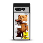 teddy back phone cover | glass case for google pixel 7 pro