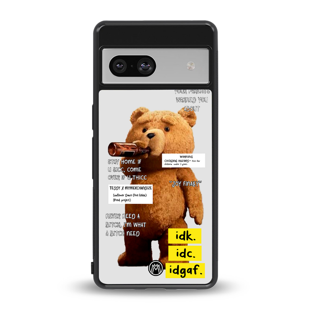 teddy back phone cover | glass case for Google Pixel 7A