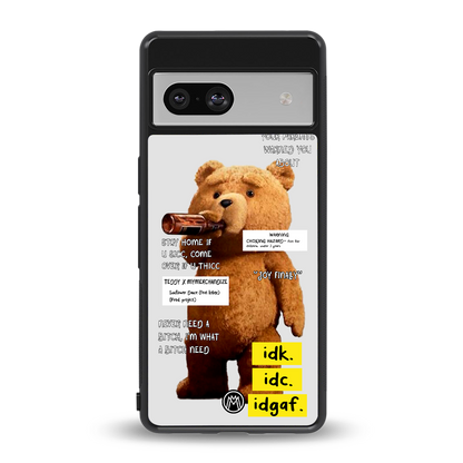teddy back phone cover | glass case for Google Pixel 7A