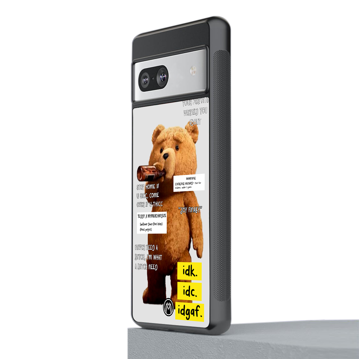 teddy back phone cover | glass case for Google Pixel 7
