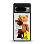 teddy back phone cover | glass case for google pixel 8 pro