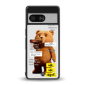 teddy back phone cover | glass case for Google Pixel 8