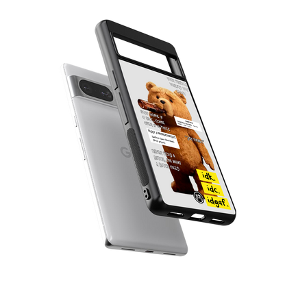 teddy back phone cover | glass case for Google Pixel 8
