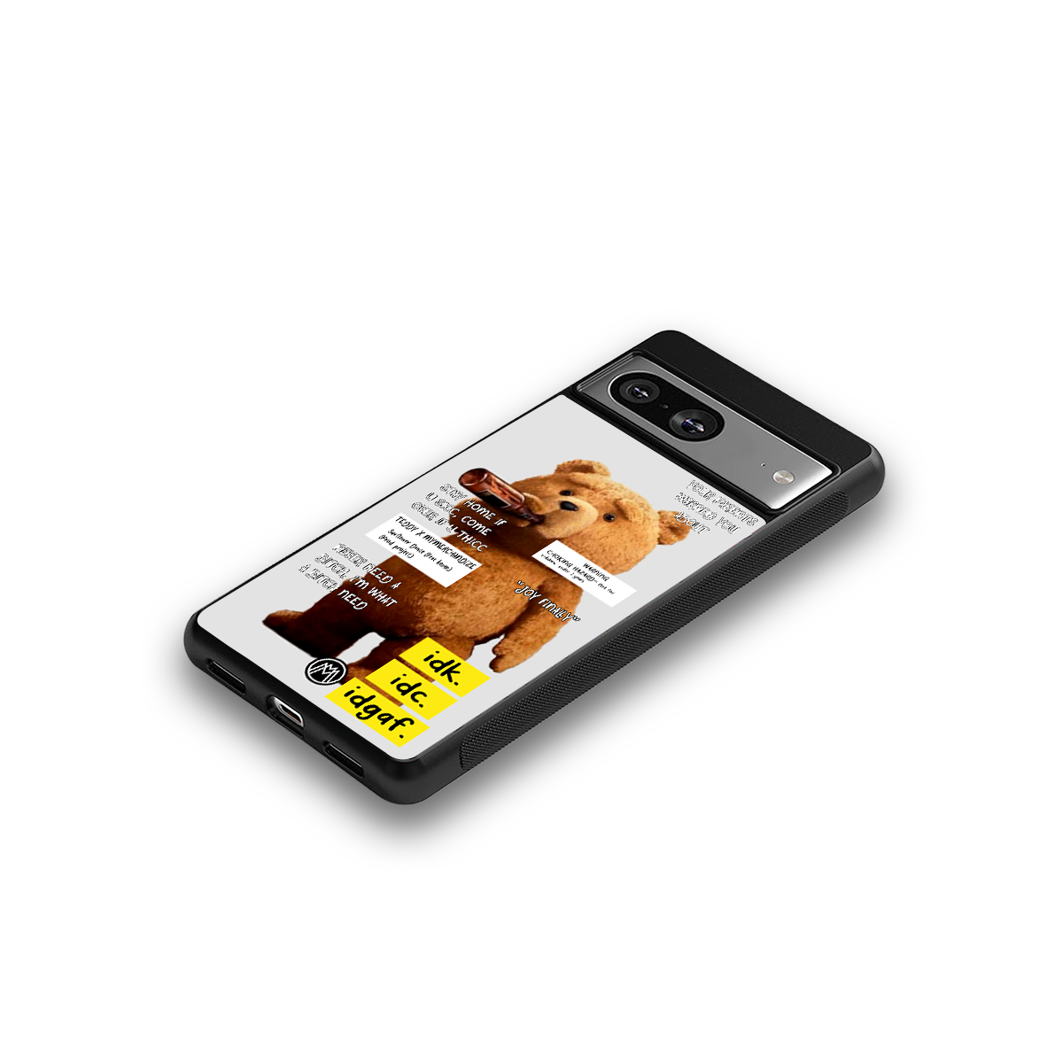 teddy back phone cover | glass case for Google Pixel 8